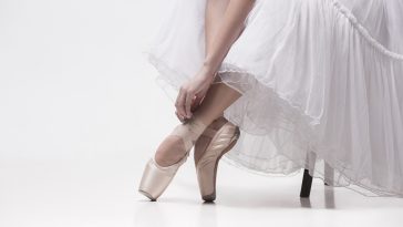 girl wearing Ballet heels